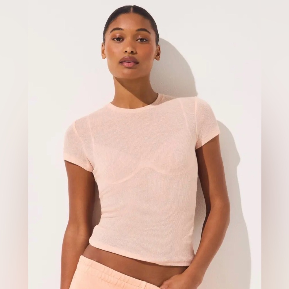 Skims threadbare rib free neck standard t-shirt